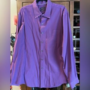Van Heusen casual dress shirt XL purple